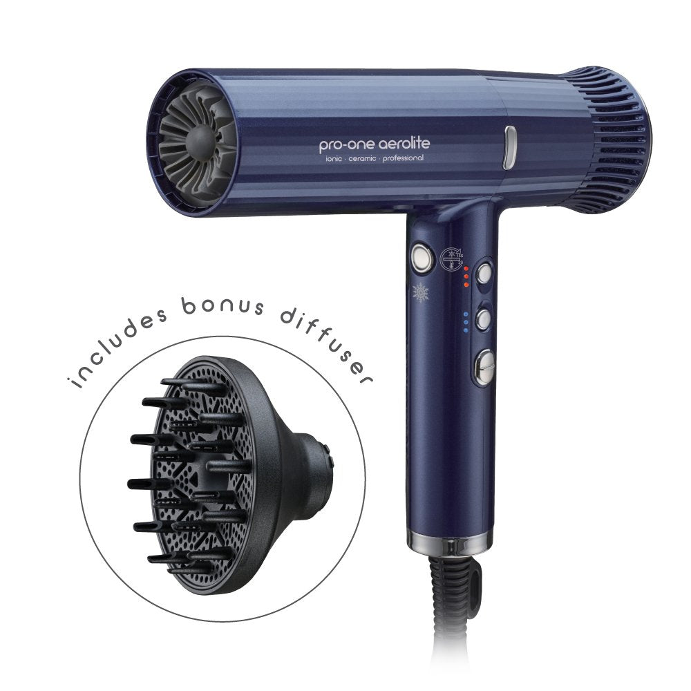 Pro-One Aerolite Hairdryer - Blue Sapphire- SALE