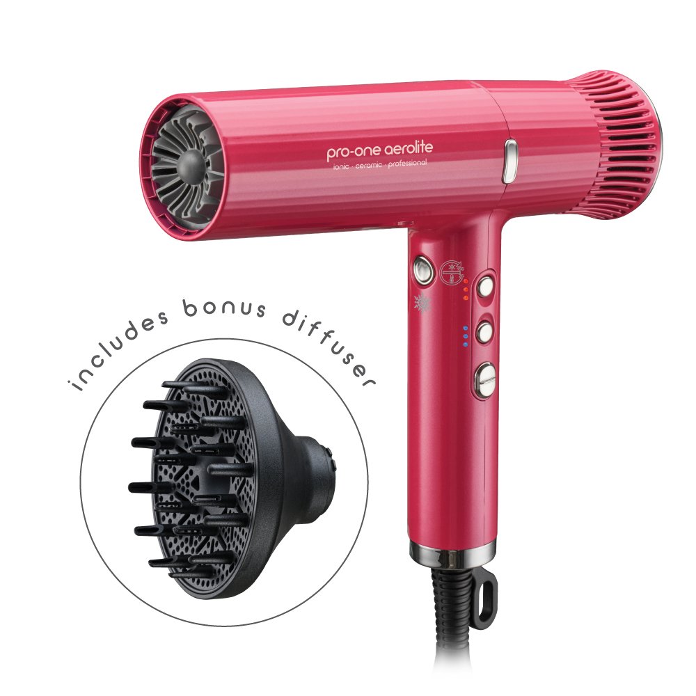 Pro-One Aerolite Hairdryer - Pink Diamond- SALE